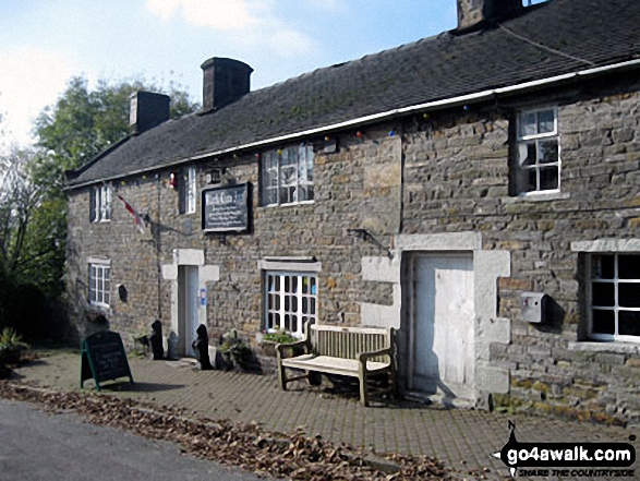 Walk s108 Butterton and Upper Elkstone from Onecote - The pub in Butterton Village