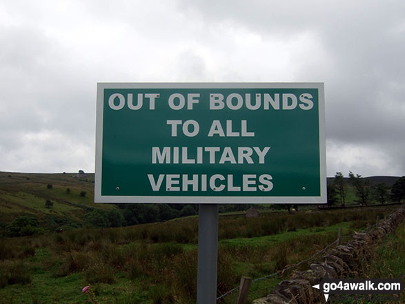 Out of Bounds to all Military Vehicles sign on the access road to Lower Fleetgreen Farm