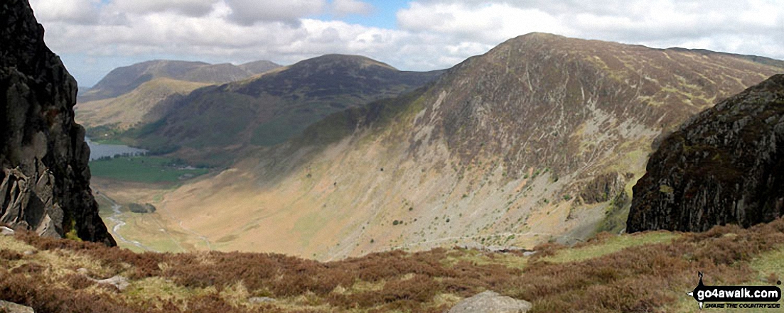 Walk c456 Fleetwith Pike, Hay Stacks, Brandreth and Grey Knotts from Honister Hause - Grasmoor, Robinson and Fleetwith Pike and Buttermere from Hay Stacks (Haystacks)