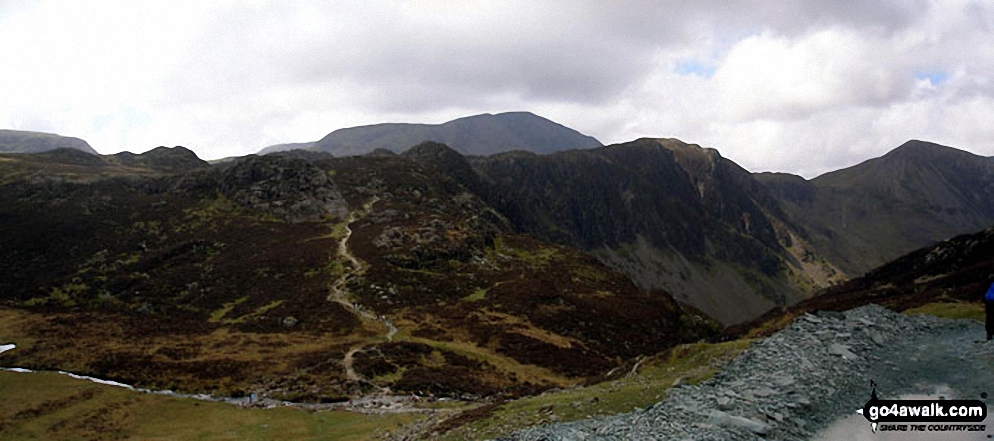 Walk c456 Fleetwith Pike, Hay Stacks, Brandreth and Grey Knotts from Honister Hause - Hay Stacks (Haystacks) from Dubs Quarry on Fleetwith Pike