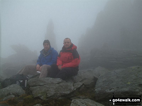 Me and my best mate Steve on Glyder Fach