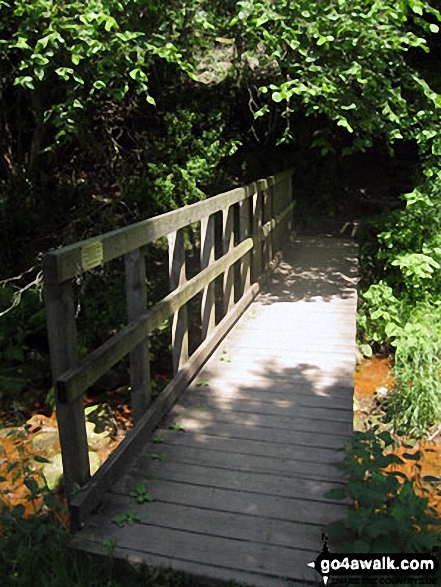 Footbridge over Heathy Lea Brook near The Robin Hood, Baslow