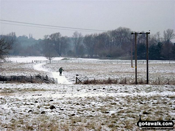 The countryside near Weeting in the snow