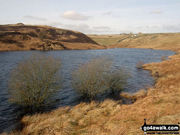 Walk sy125 Dead Edge End, Britland Edge Hill and Snailsden from Winscar Reservoir, Dunford Bridge - Harden Reservoir