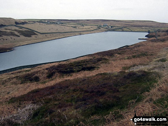 Walk sy125 Dead Edge End, Britland Edge Hill and Snailsden from Winscar Reservoir, Dunford Bridge - Snailsden Reservoir from Snailsden