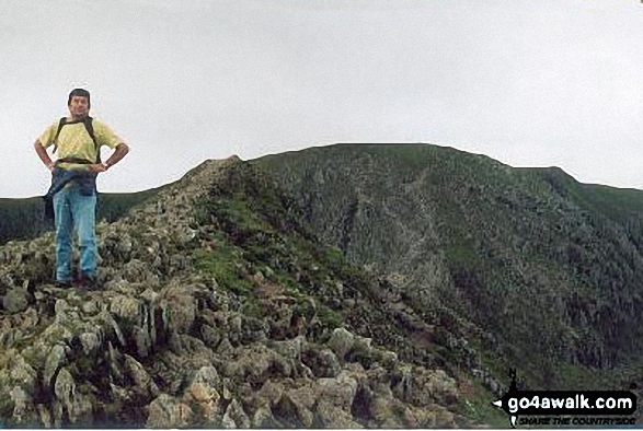 Walk c427 Helvellyn via Striding Edge from Patterdale - On Striding Edge (Helvellyn)