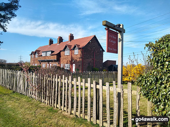 Walk gm101 The Bridgewater Canal from Dunham Town - New Cottages, Little Bollington