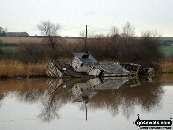 Shipwreck on the River Weaver at Dutton Locks