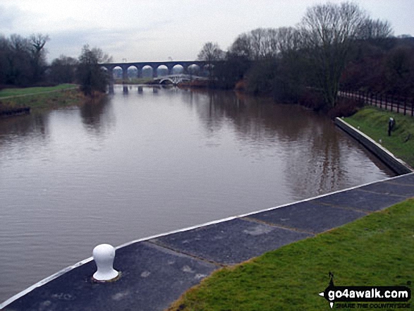 Dutton Viaduct and The Weaver Navigation from Dutton Locks