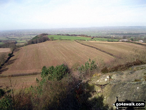 Walk ch153 Raw Head and The Sandstone Trail from Higher Burwardsley - The view from Raw Head (Rawhead)