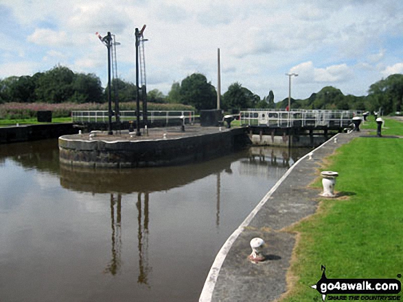 Saltersford Locks on The Weaver Navigation