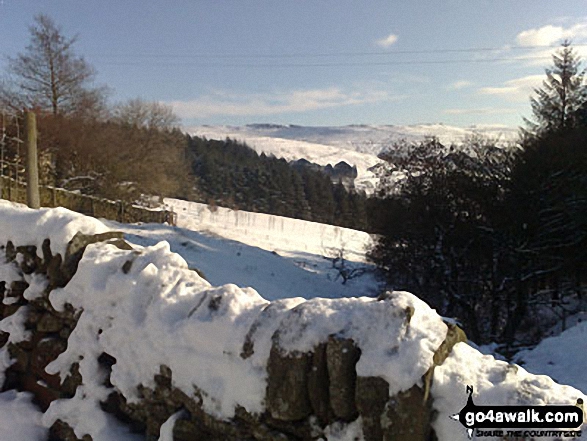 Hagg Side from near Lockerbrook Farm in the snow