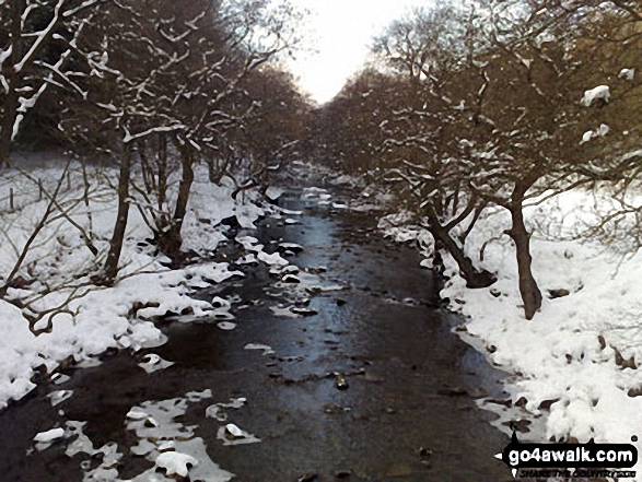 The River Alport in the snow