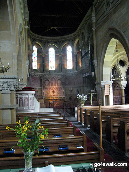 Walk ny190 Appleton-le-Moors from Hutton-le-Hole - Inside Appleton-le-Moors church