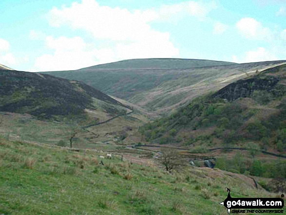 Walk d174 Millstone Rocks and Lad's Leap from Crowden - Crowden Beck from Highstone Rocks