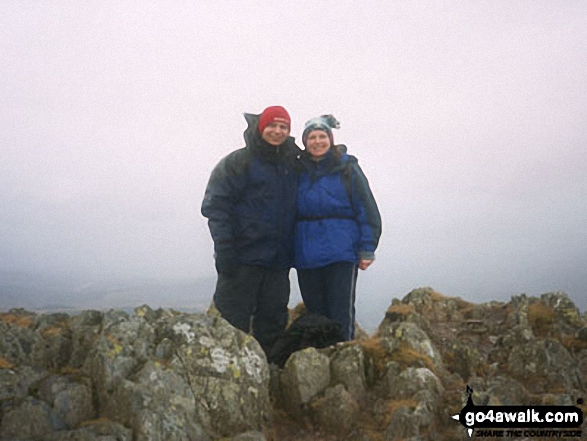 Walk gw131 Cnicht from Croesor - Me and my partner Mark on Cnicht