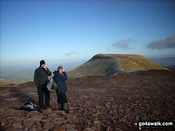 Walk po107 Y Gyrn, Corn Du and Pen y Fan from The Storey Arms Outdoor Centre - Cribyn from Pen y Fan summit cairn