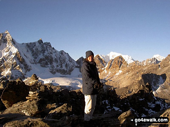 Me on Gokyo Ri in Himalayas  Nepal