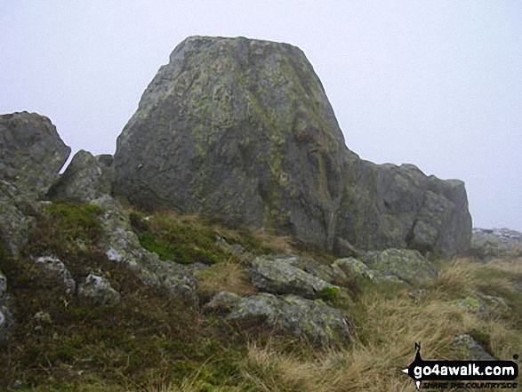 Walk c395 Glaramara, Allen Crags and Langstrath from Stonethwaite - Dovenest Top summit