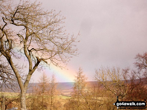 Walk du145 Chapelfell Top from St John's Chapel - Rainbow in Weardale