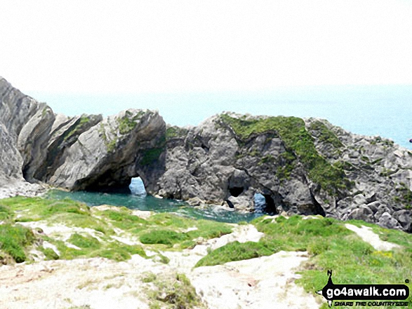 Walk do126 Ringstead Bay, Durdle Door and The Jurassic Coast from Lulworth Cove - Sea Arches at Stair Hole to West of Lulworth Cove, The South West Coast Path