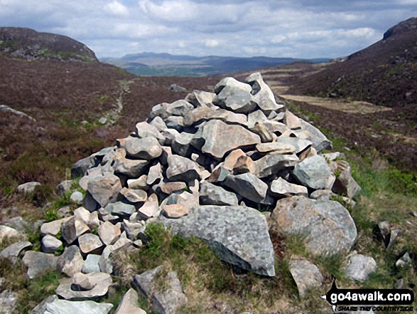 The large cairn at the top of the Bwlch Drws-Ardudwy pass