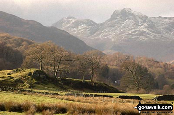 The Langdales from Elterwater