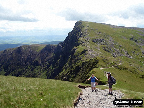 Craig Cwm Amarch and The Minffordd Path from Craig Cau