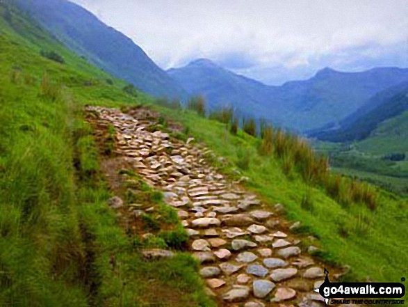 Walk h100 Ben Nevis via The Tourist Path from Achintee, Fort William - Glen Nevis from the Ben Nevis Tourist Path