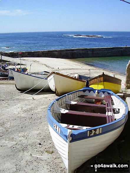 Fishing Boats in Sennen Cove,<br>The South West Coast Path