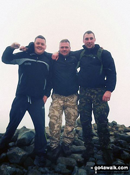 Me with Stuart Nicholson and Ryan McDowell on Scafell Pike.