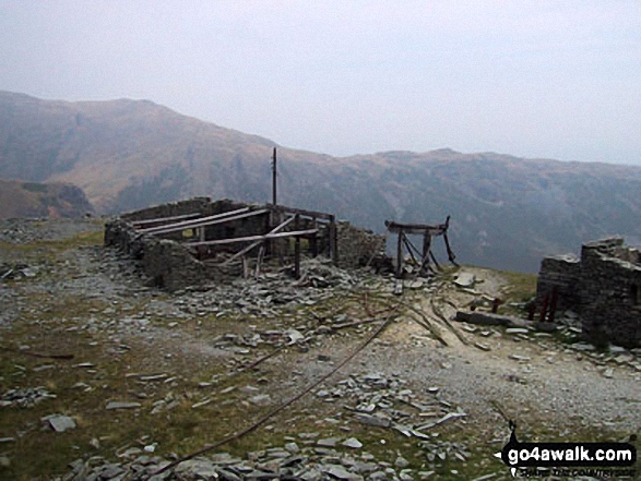 Old mine buildings above Crowberry Haws