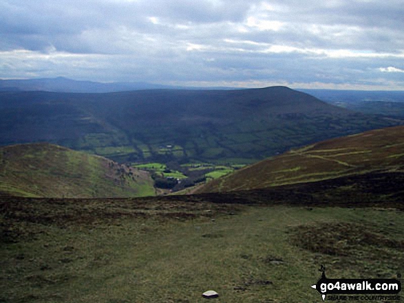 The Grwyne Fechan valley from Mynydd Llysiau