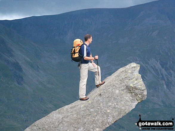 Posing For Kays Catalogue on The North Ridge of Tryfan in Snowdonia Conwy Wales