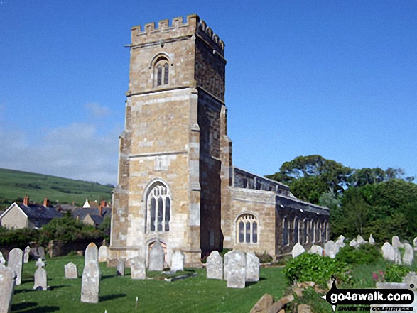 Walk do111 Abbotsbury Castle and Chesil Beach from Abbotsbury - Abbotsbury Chruch