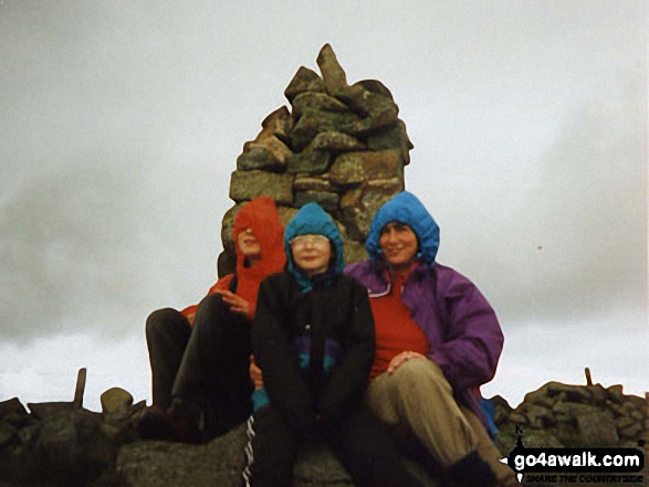 Me & my two sons Neil and Andrew on Tal y fan in The Snowdonia National Park Conwy Wales