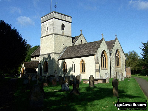 Walk su118 Box Hill from Brockham - Betchworth Church