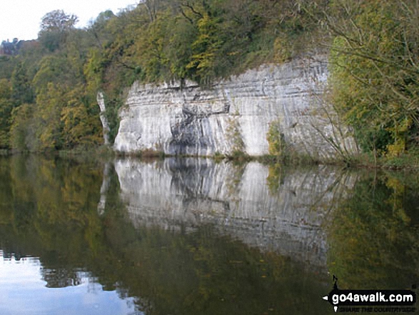 Walk d265 The Monsal Trail and Taddington from Wye Dale - The Monsal Trail in Water-cum-Jolly Dale