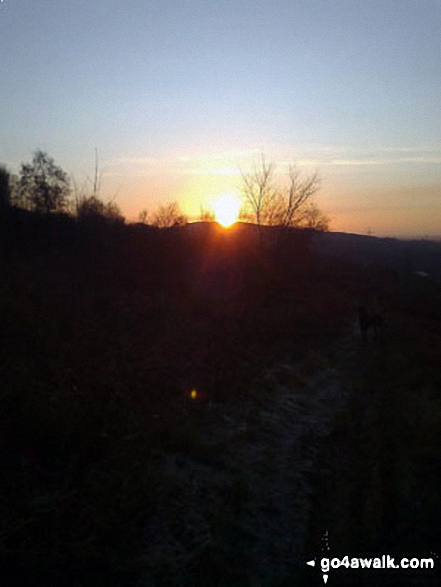 Sunset from Eston Nab in the Eston Hills