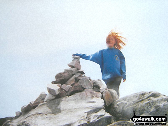 Kate Turner on Schiehallion in The Criff and Loch earn Hills Perth and Kinross Scotland