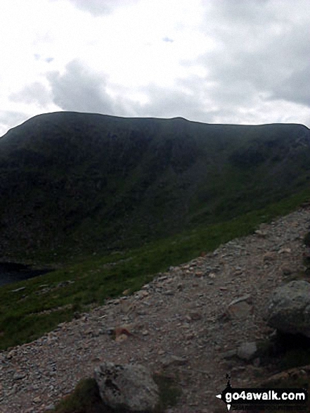 Walk c427 Helvellyn via Striding Edge from Patterdale - Helvellyn from above Red Tarn (Helvellyn)