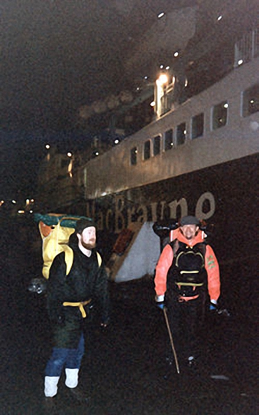 Boarding the The Cal Mac Ferry at Oban