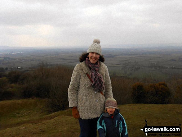 Me and a friends little girl attempting a wee picnic up Haresfield Beacon