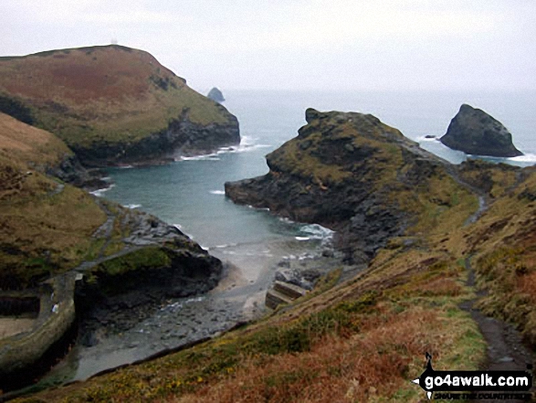 Walk co136 Minster Wood from Boscastle - Boscastle Harbour