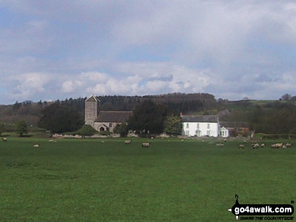 Walk mo122 The River Usk from Clytha - Llangatwg Dyffryn Wysg from The River Usk