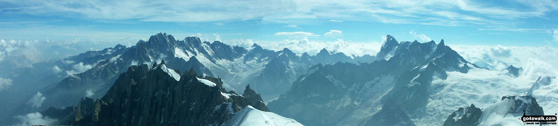 Aiguilles du Midi, La Vallée de Chamonix and Massif du Mont Blanc