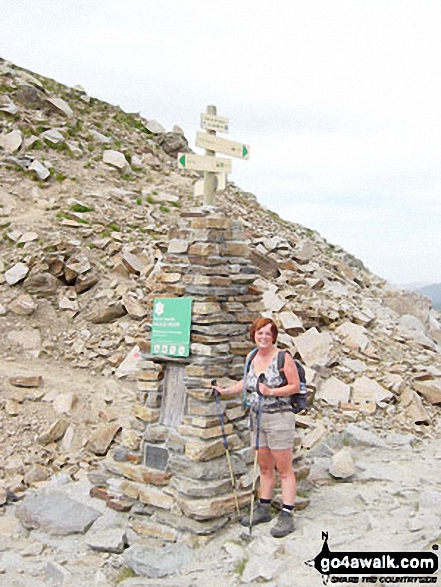 My wife Liz on Brevent in Mont Blanc  France