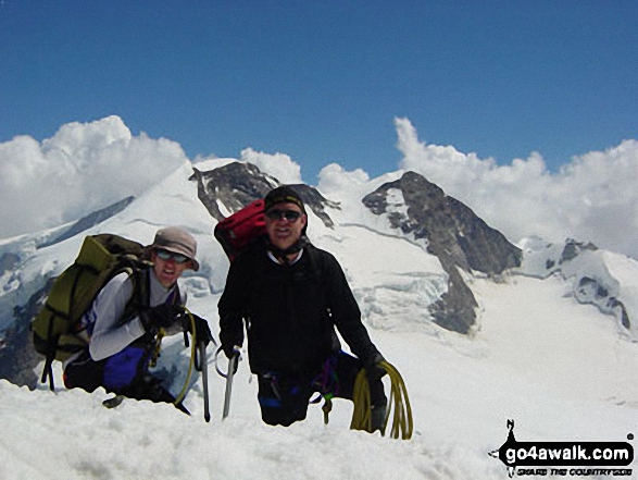 My Son & Myself on Castor in Zermatt Valais Switzerland