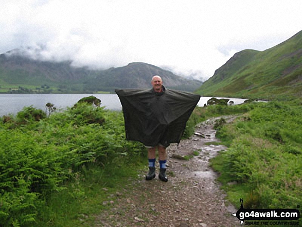 Walk c199 Iron Crag and Grike from Ennerdale Water - Rain by Ennerdale Water