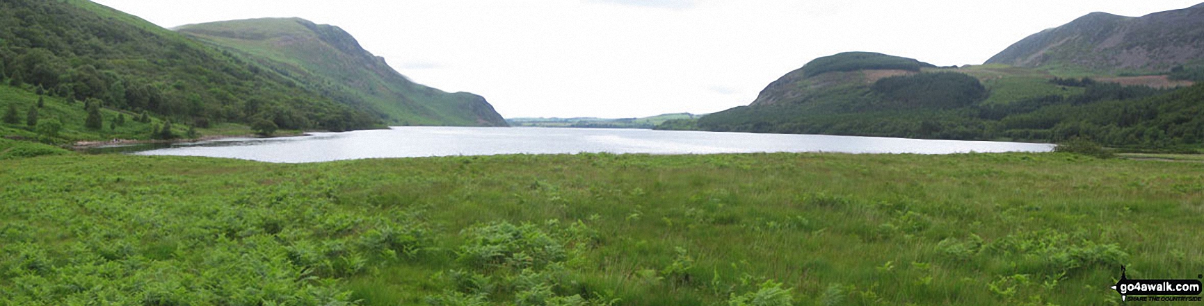 Walk c199 Iron Crag and Grike from Ennerdale Water - *Angler's Crag across Ennerdale Water